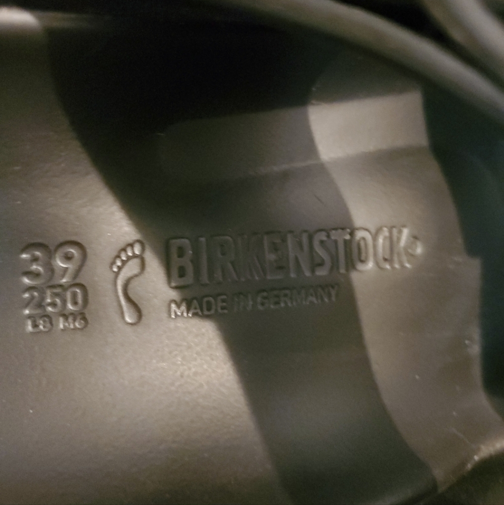 Birkenstock Arizona Essentials EVA Unisex Sandals Black Sz 39 US M 6.5 W 8.5 EUC - Picture 10 of 14